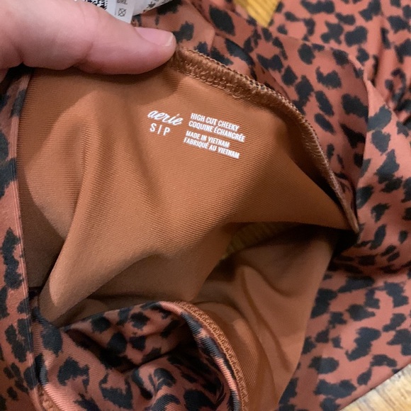 High cut high waisted cheeky swim set Aerie small - Picture 2 of 3